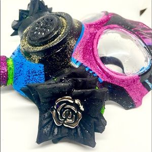 Hand painted Floral Gas Mask